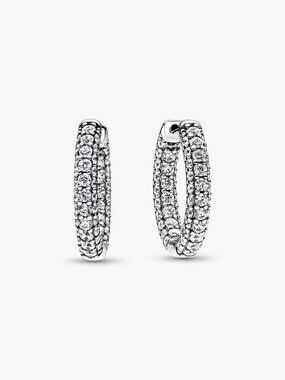 Pandora Timeless Pav�� Single-row Hoop Earrings